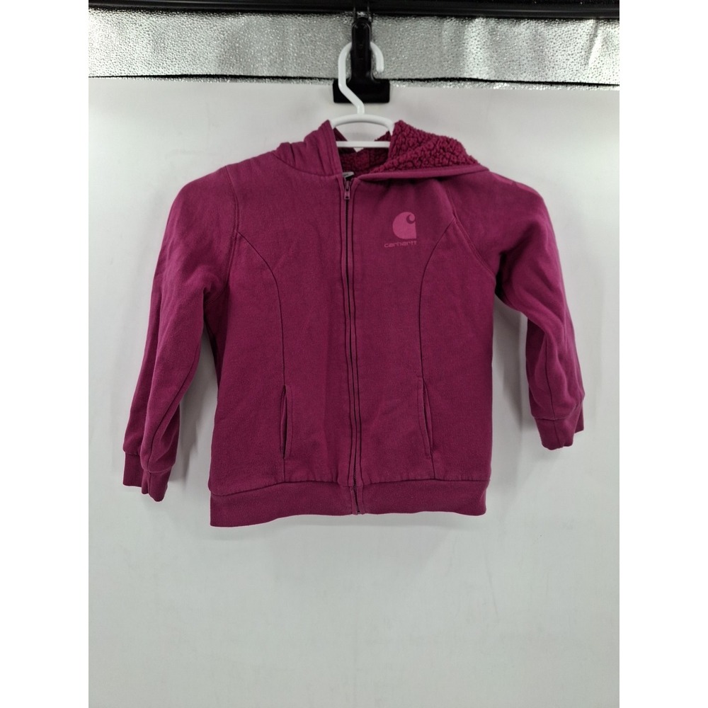 Carhartt Girls Size 10 Full Zip Hoodie Sweatshirt‎ Jacket